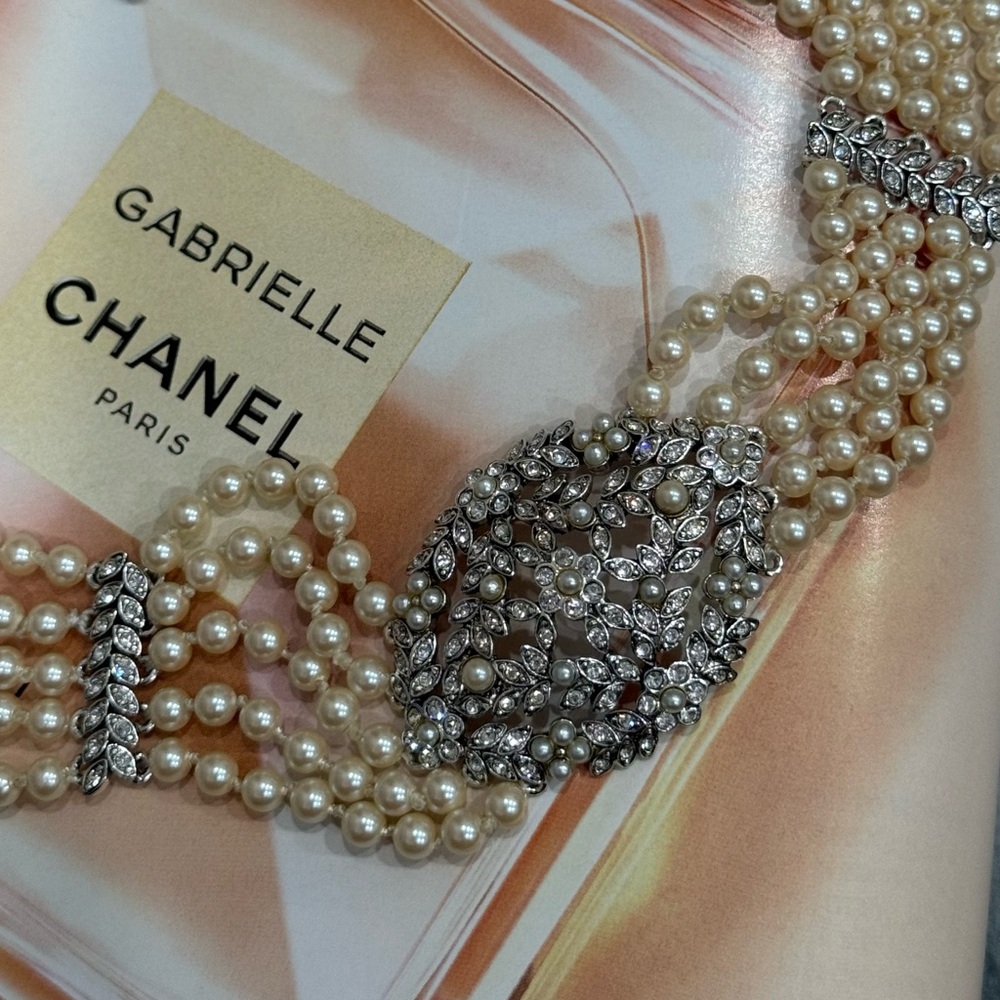 Vintage MONET Multi-Strand Pearl Necklace - Picture 9 of 11